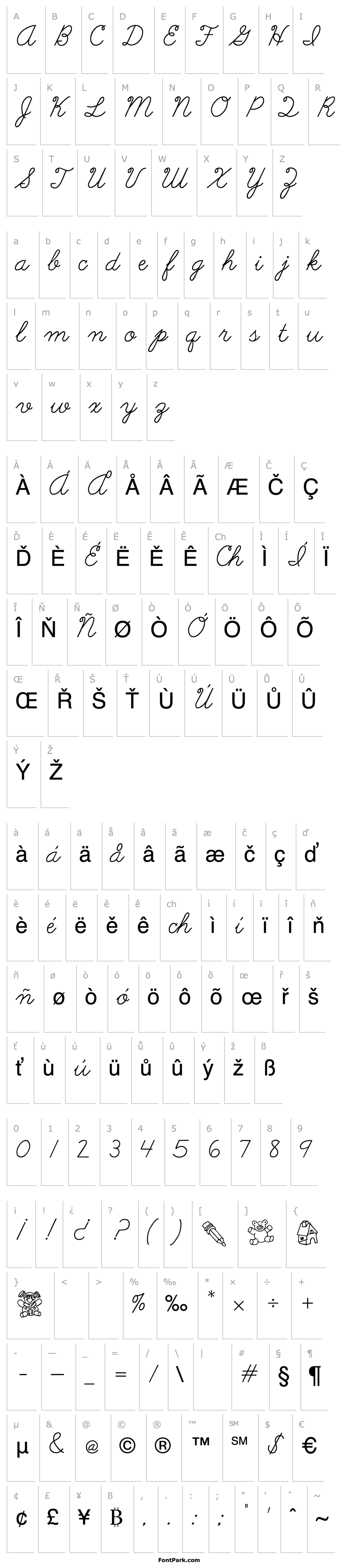 Přehled Abc Cursive