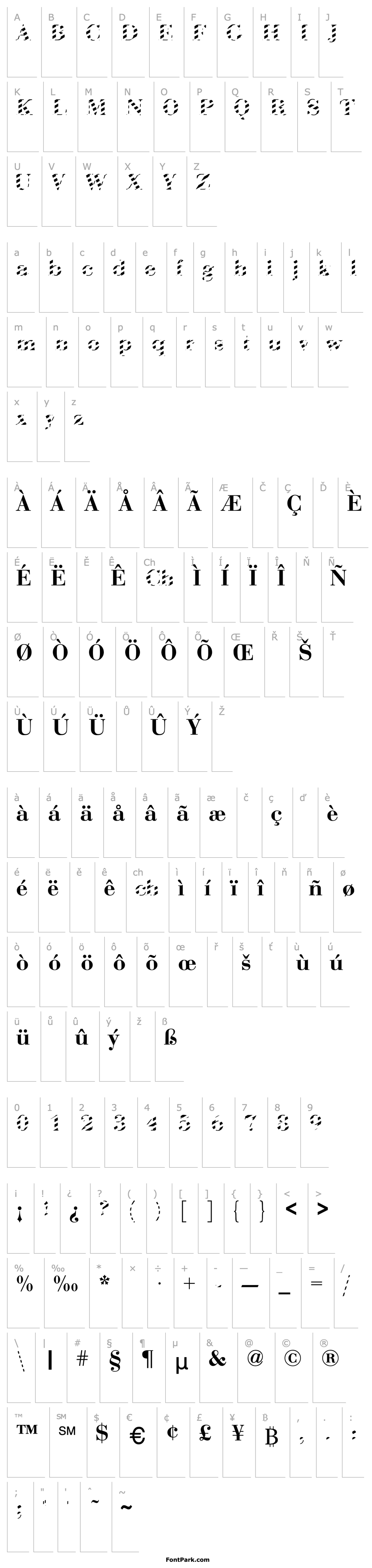 Overview ABCTech Bodoni Striped