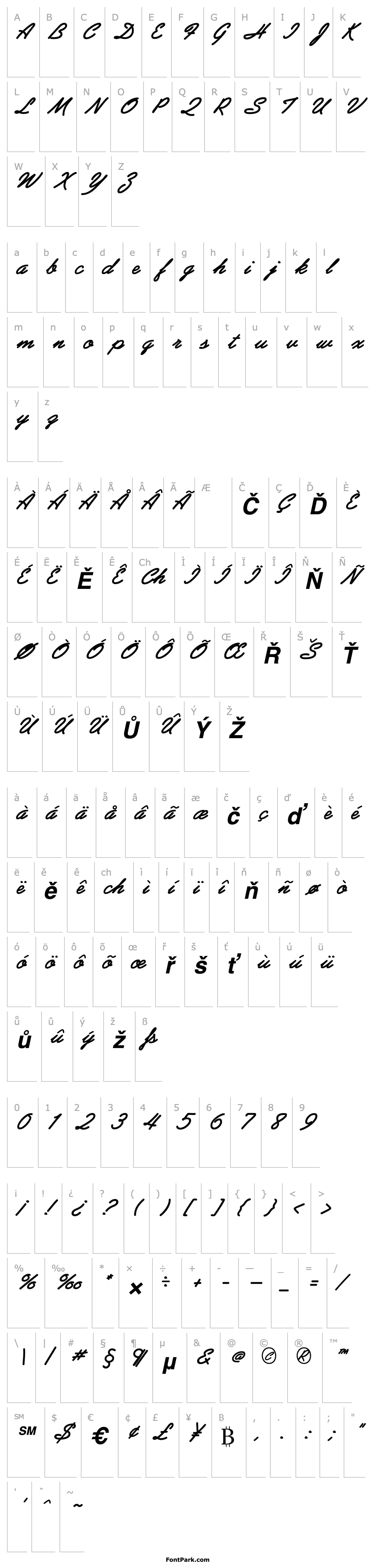Overview Abrazo Script SSi Bold Italic