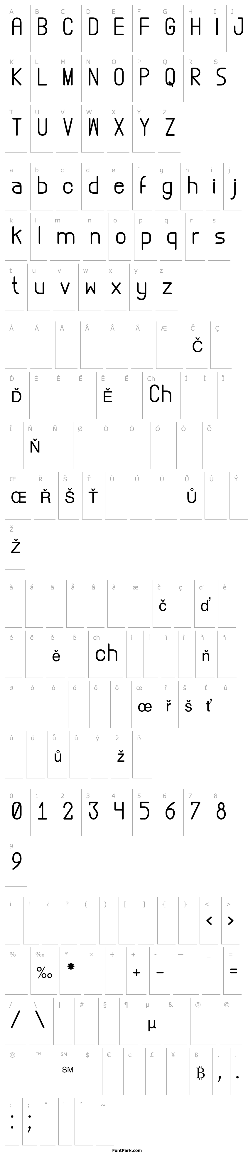 Overview Abstrec font tfb