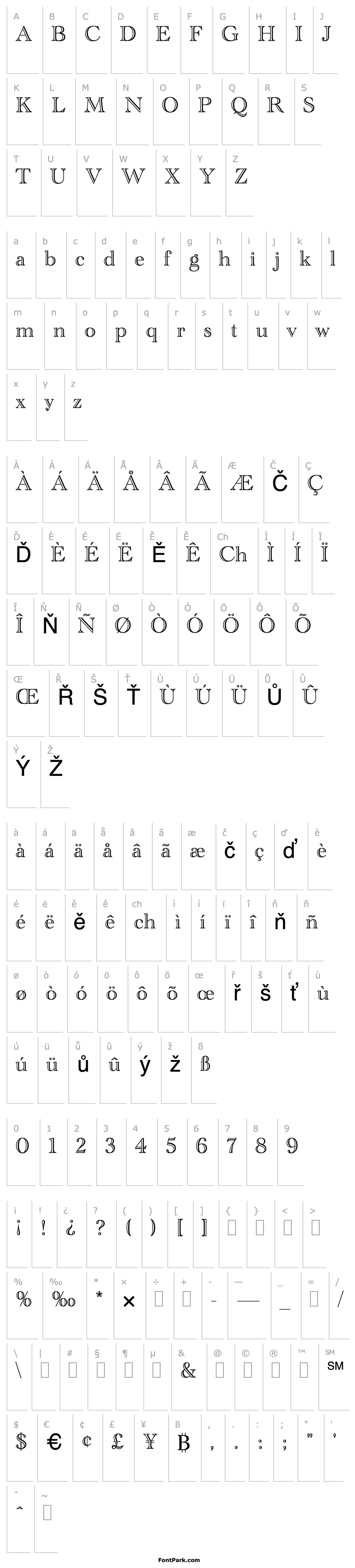 Přehled Academy Engraved