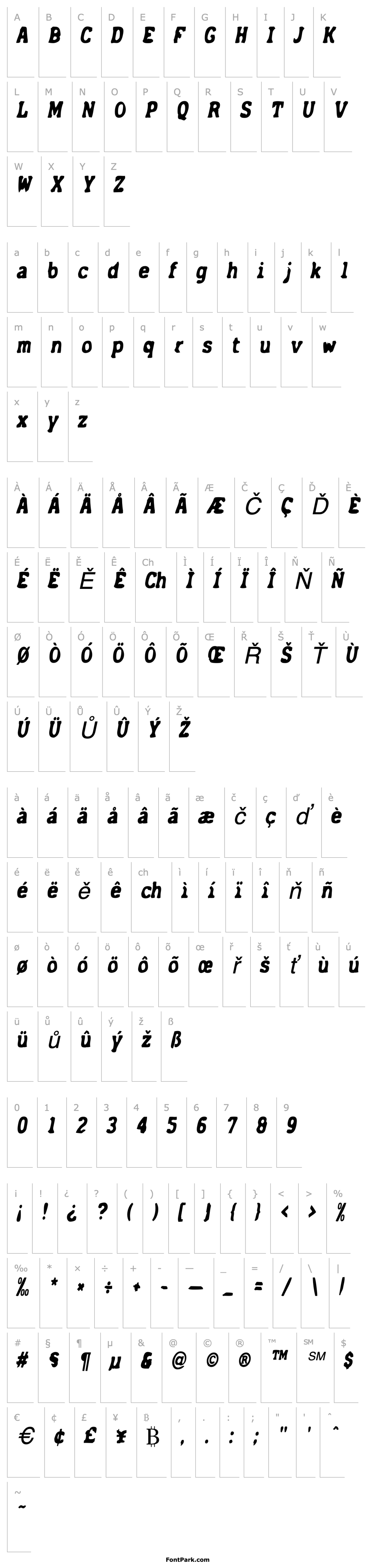 Přehled AcckCondensed  Italic