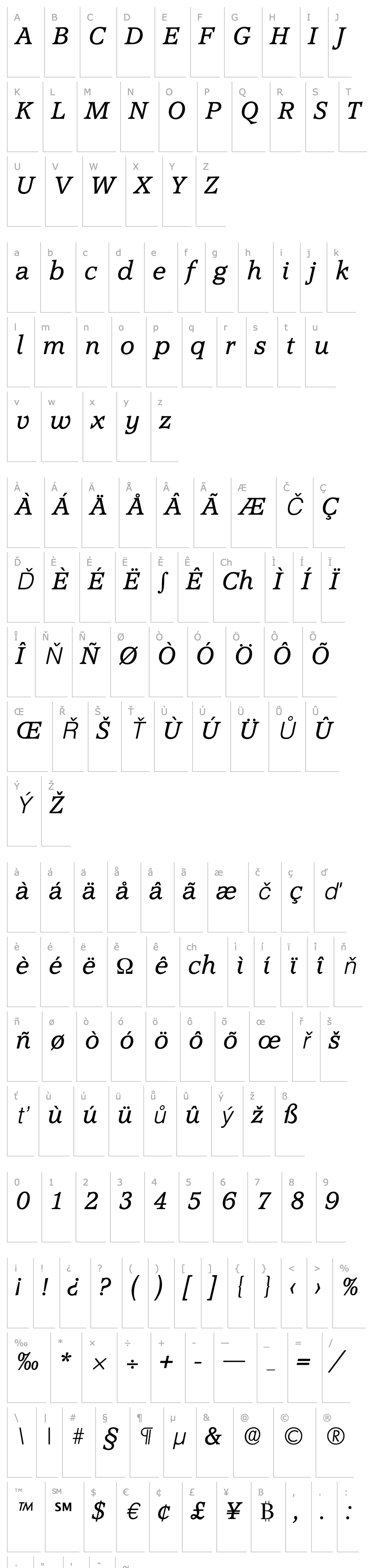 Overview Accolade-Serial-RegularItalic