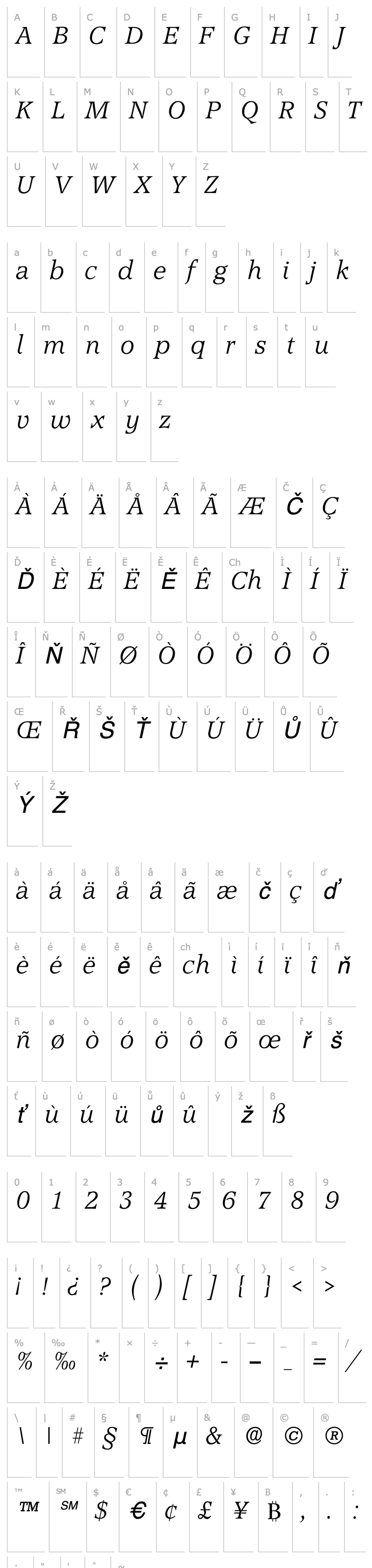 Přehled AccoladeLH Italic