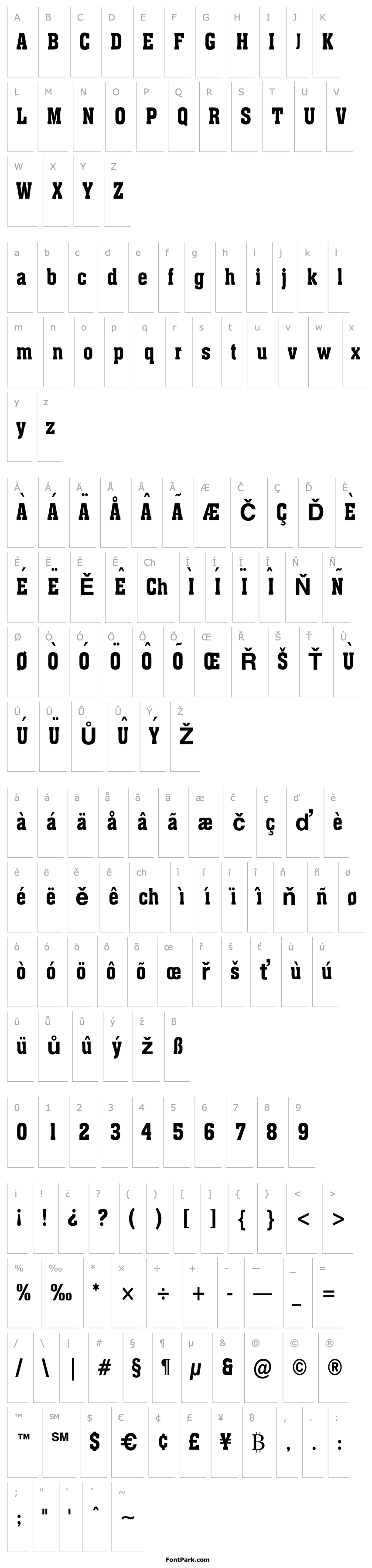 Overview Ache Condensed Bold