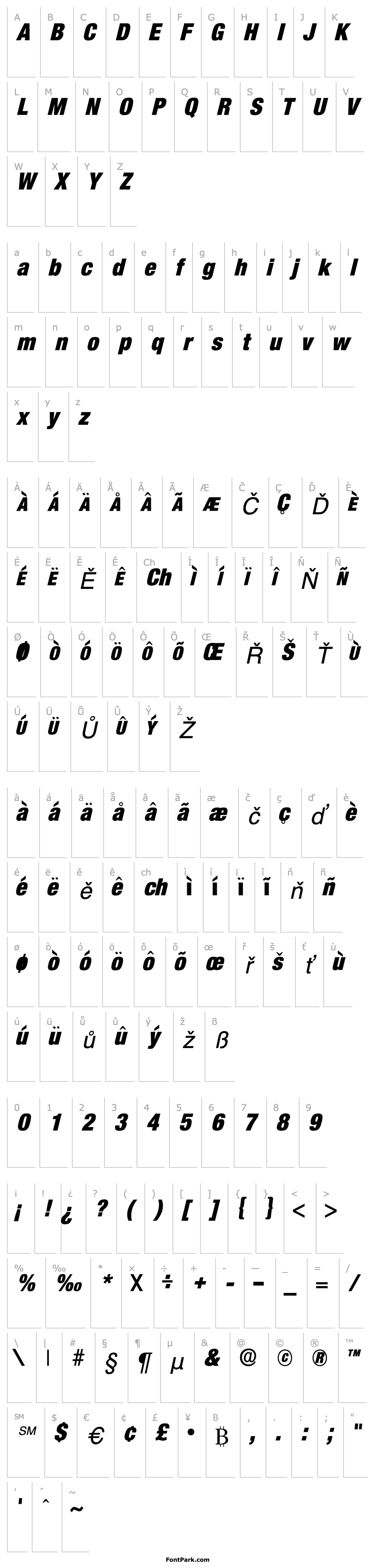 Overview Acmo Display SSi Italic