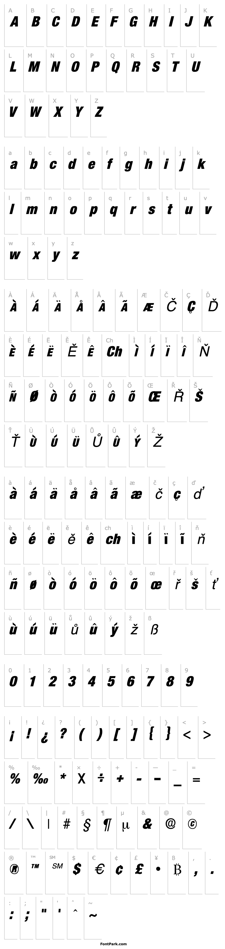 Overview AcmoDisplaySSK Italic