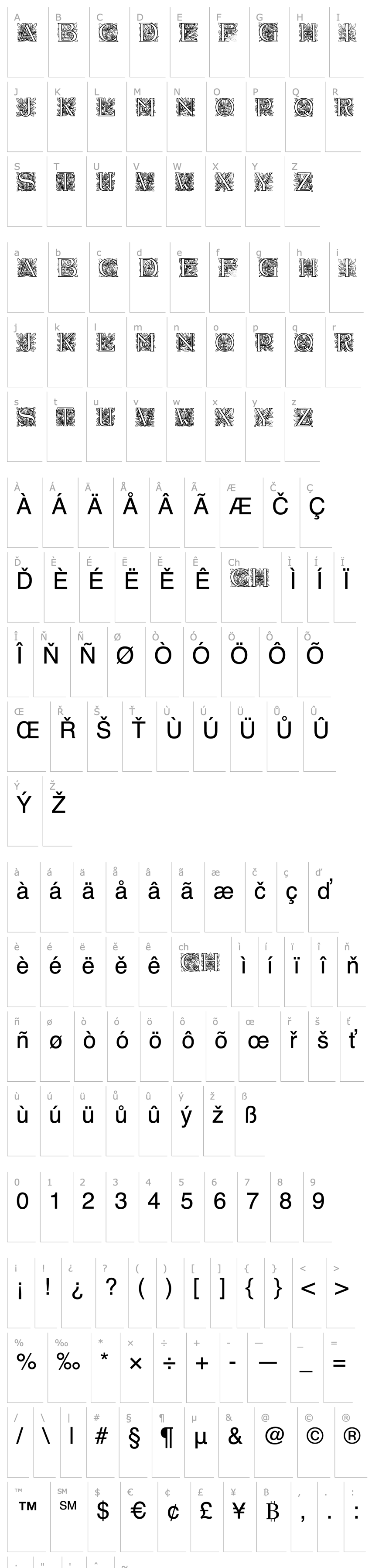 Overview Acorn Initials