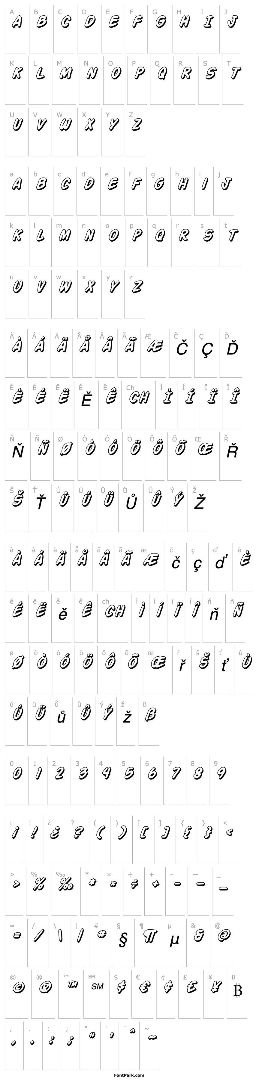 Overview Action Man Shaded Italic