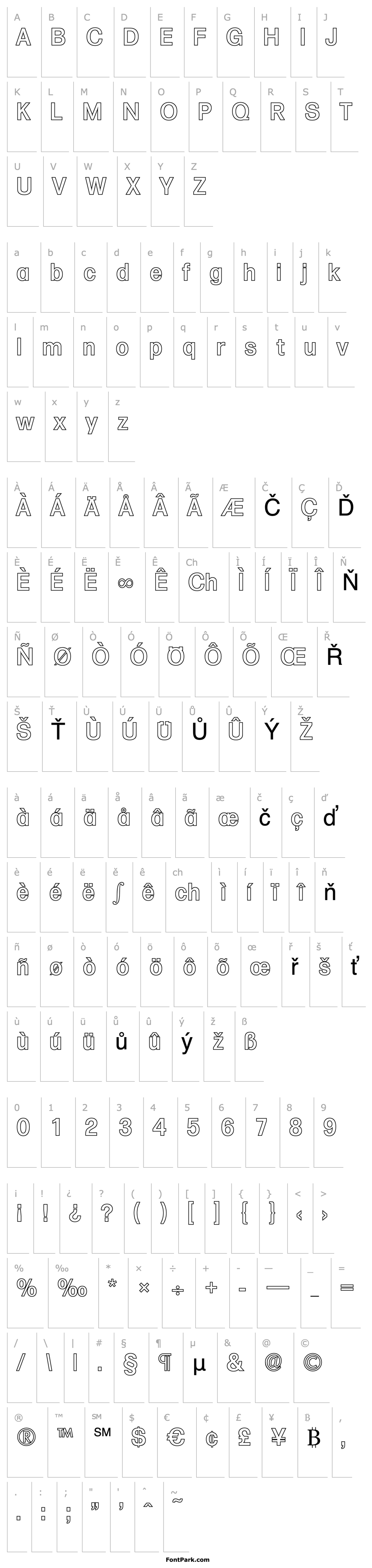 Přehled AdamBeckerOutline-Medium-Regular