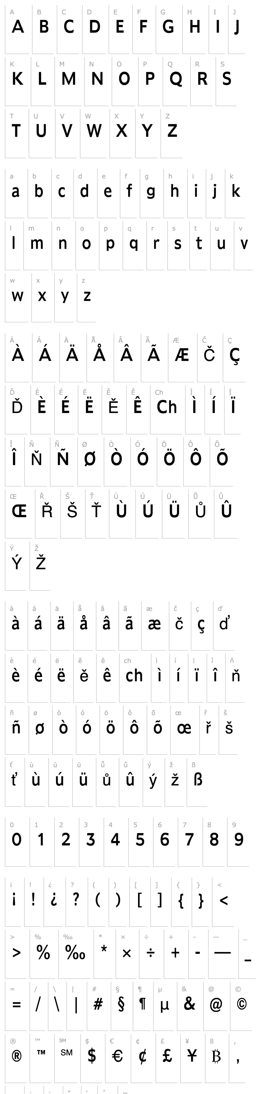 Overview Adams Condensed Normal