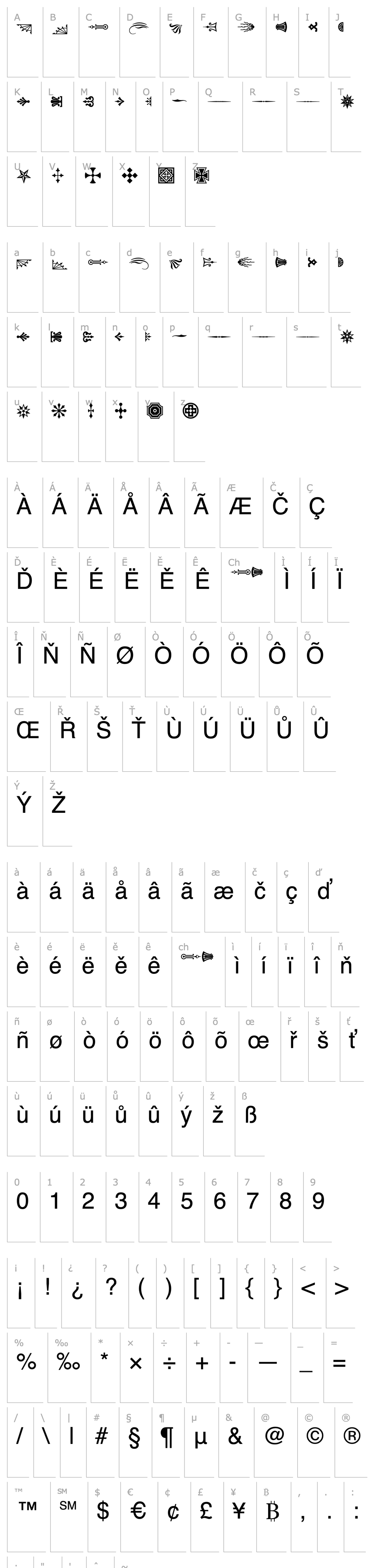 Overview AdobeWoodTypeOrnamentsOne