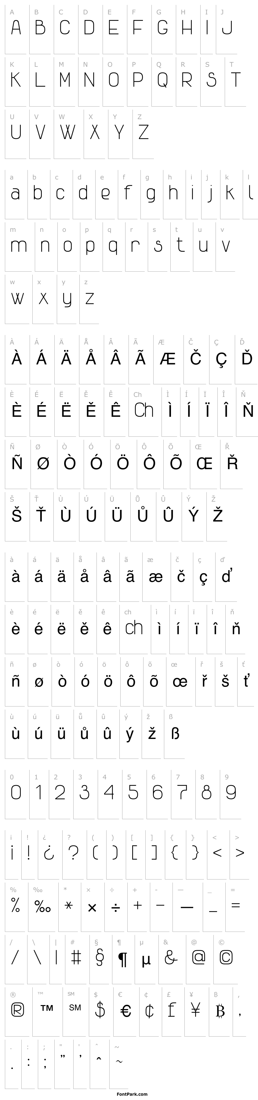 Overview Advanced Sans Serif 7