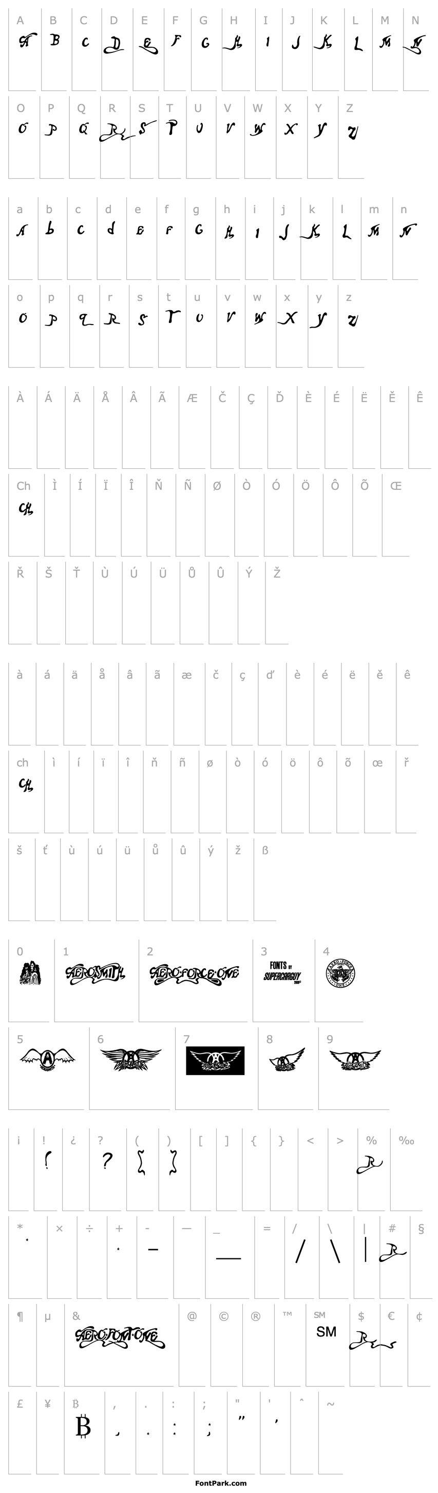 Overview Aero Font One