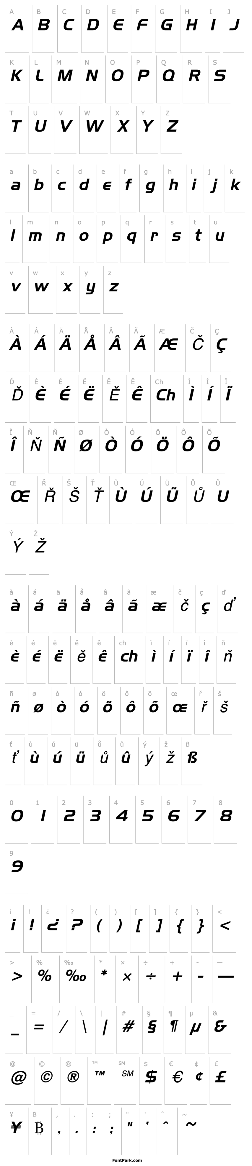 Overview Aero Italic