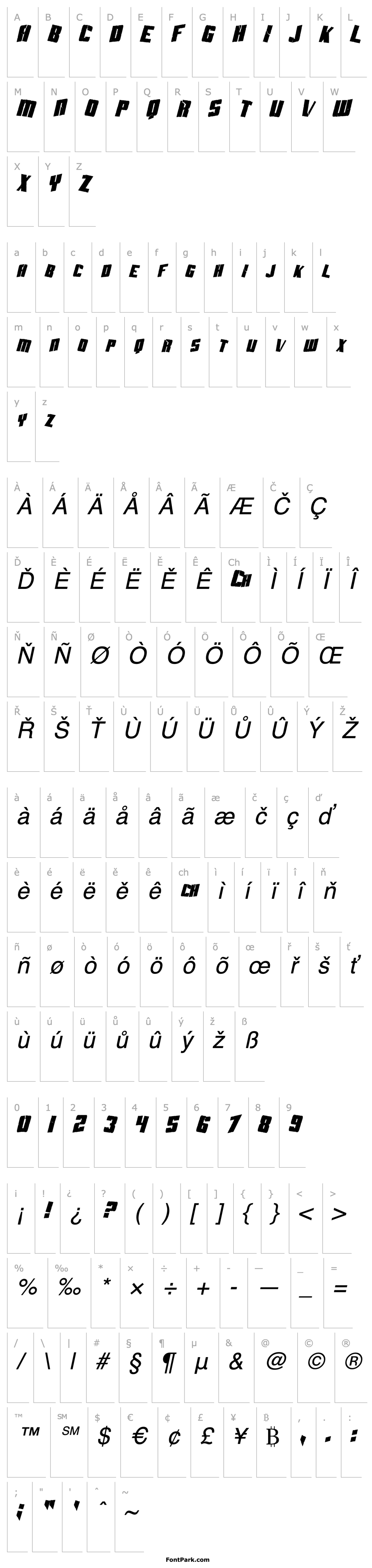 Overview Aftershock Debris Condensed Italic