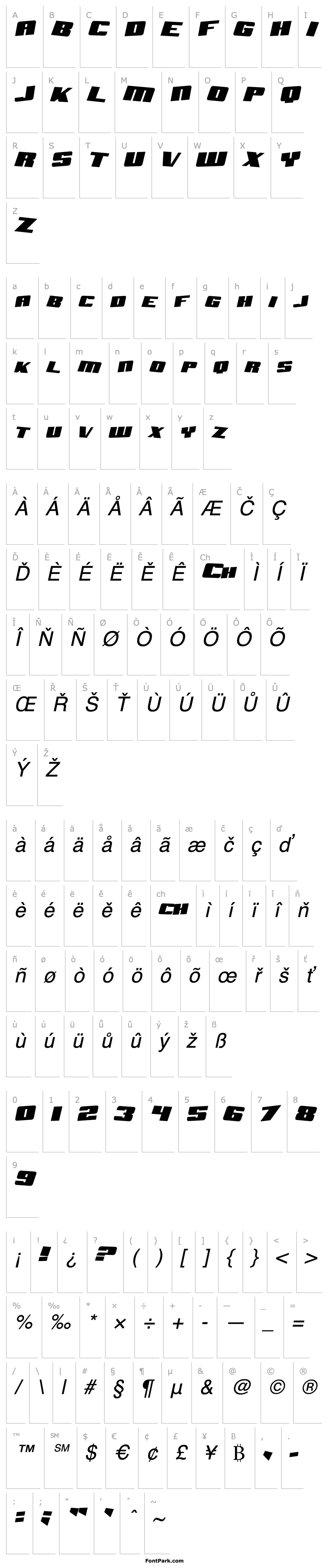 Přehled Aftershock Debris Solid Italic