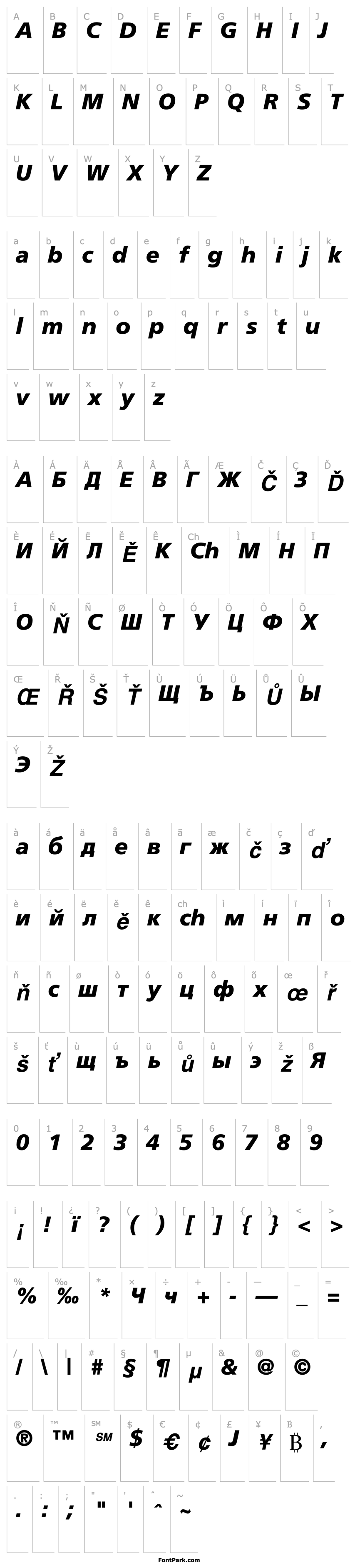 Overview AG Foreigner Bold Italic