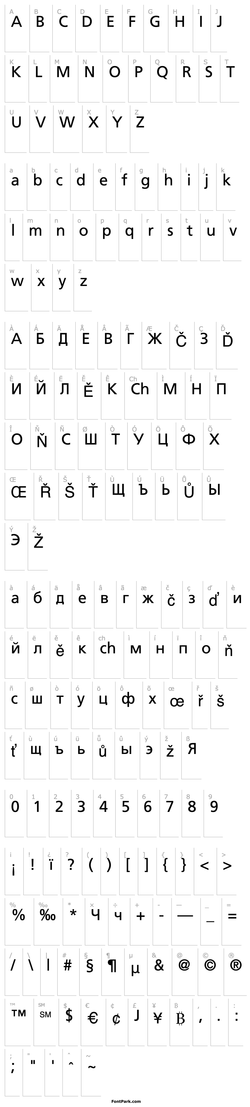 Overview AG Foreigner Roman Medium