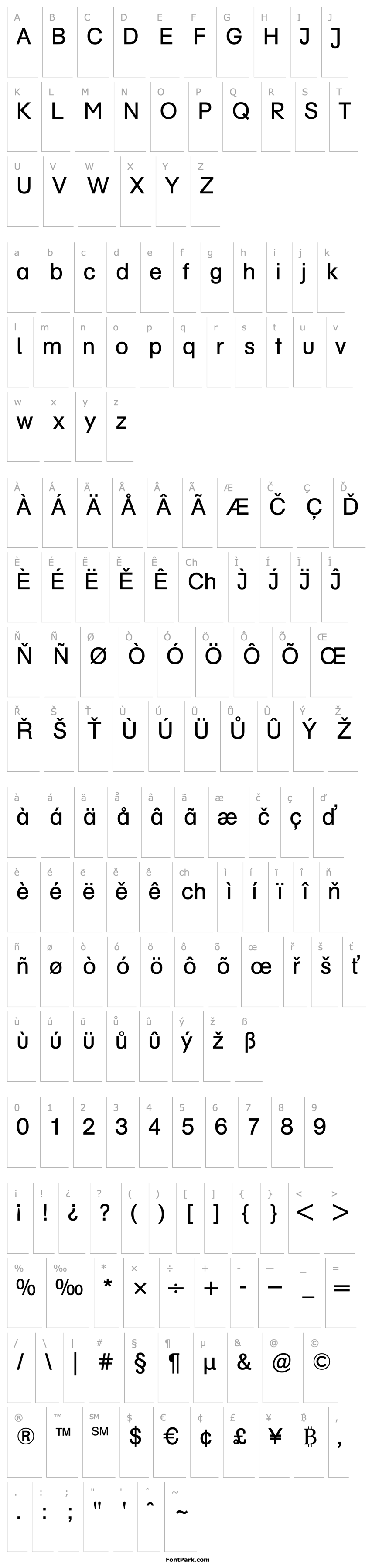 Overview AG Schoolbook Regular