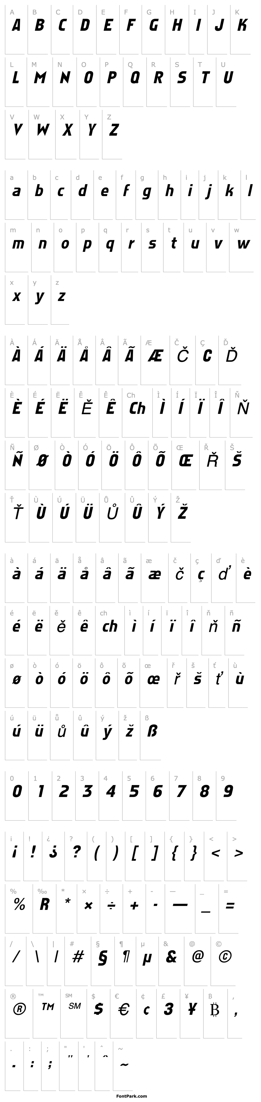 Overview AgateSSK Italic