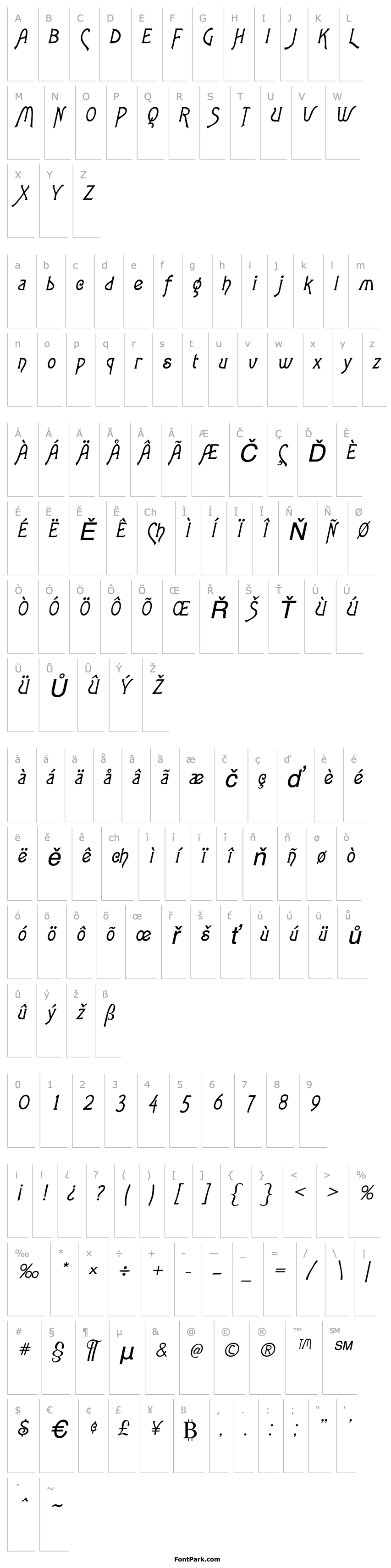 Overview Agatha Italic