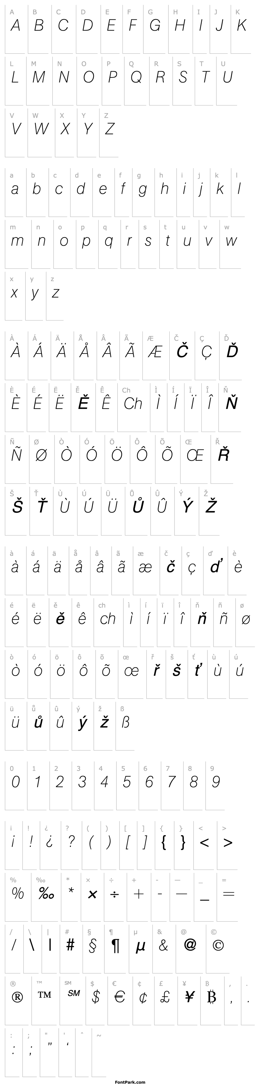 Přehled AgentLightDB Italic