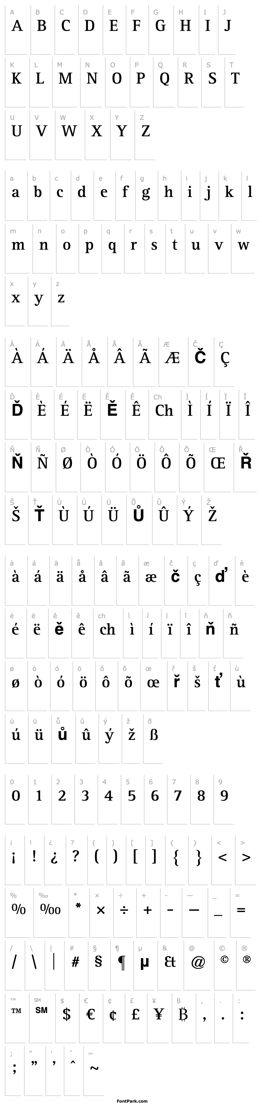 Overview AgfaRotisSerif-Bold