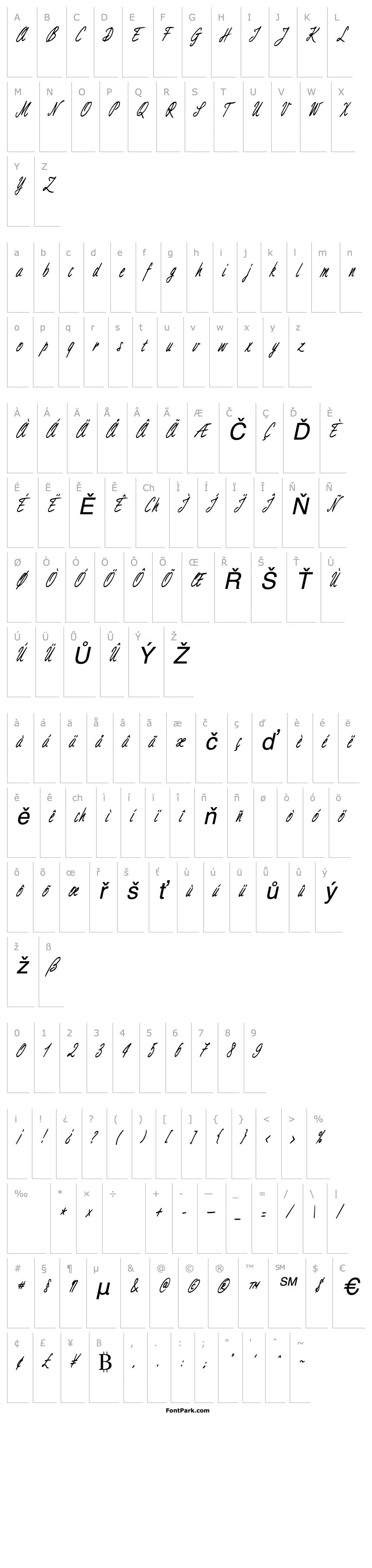 Přehled AimeeCondensed Italic