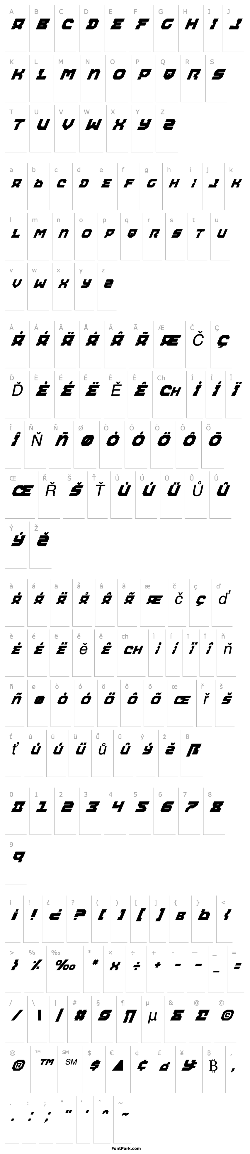 Overview Airacobra Italic