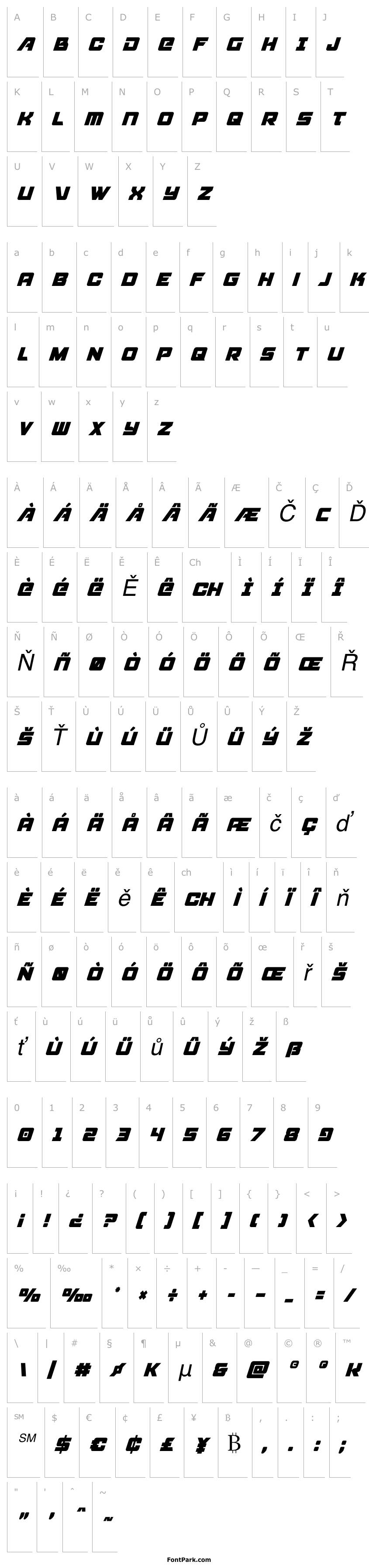 Overview Aircruiser Condensed Italic