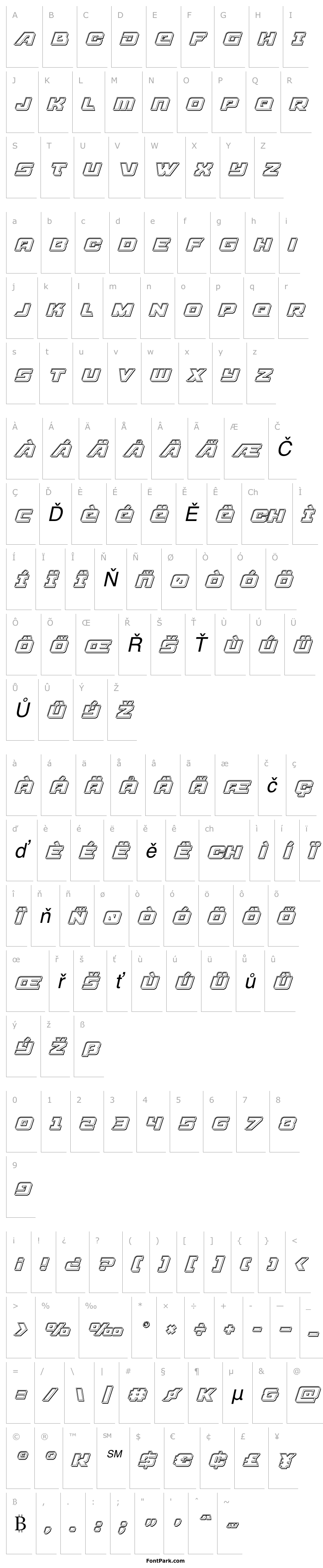 Přehled Aircruiser Engraved Italic