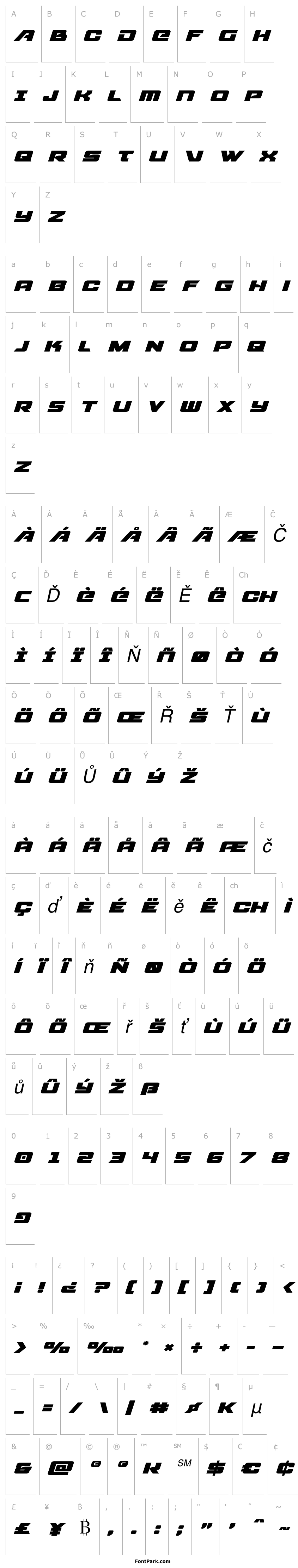 Overview Aircruiser Expanded Italic