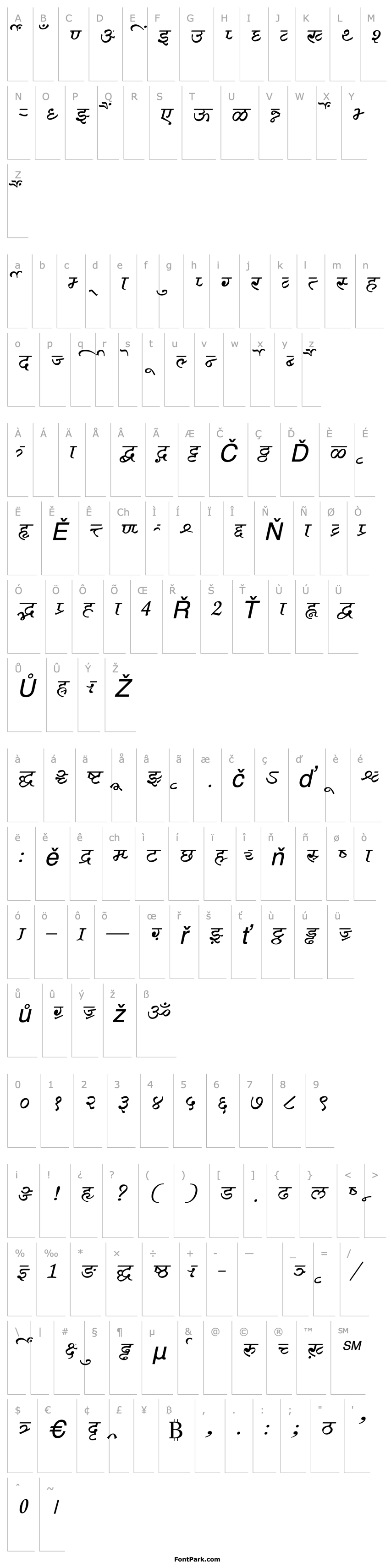 Přehled AkrutiDevAkankshaNormalItalic