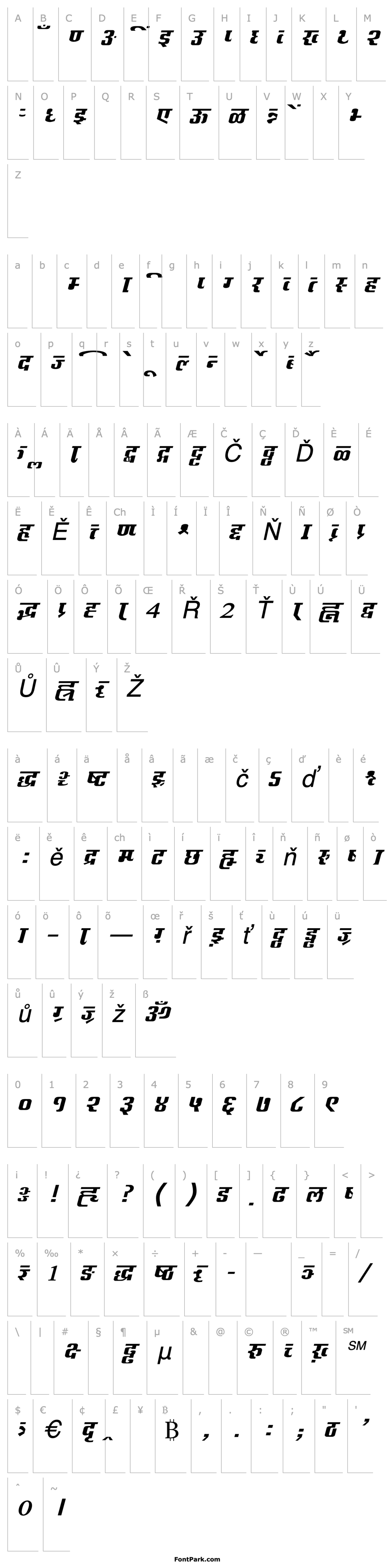 Přehled AkrutiDevAkshardharaNormalItalic