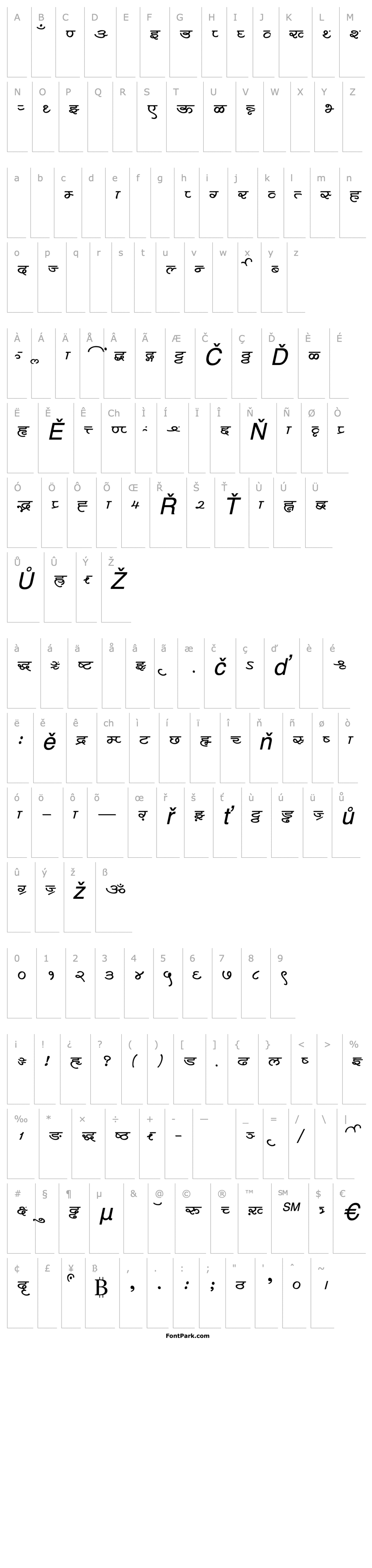 Přehled AkrutiDevAshvinNormalItalic