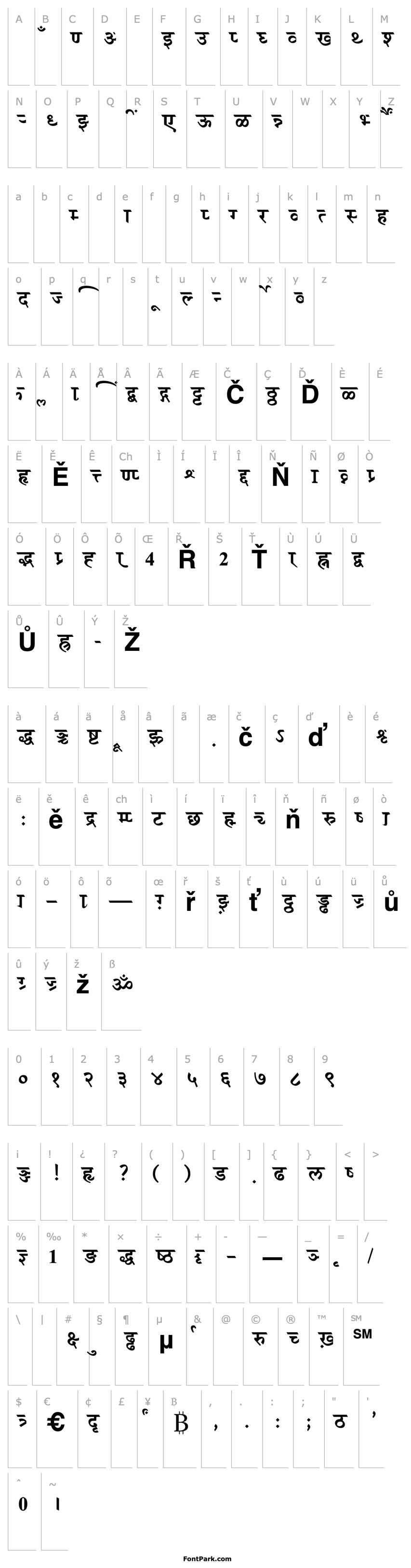 Overview AkrutiDevBharatiBold