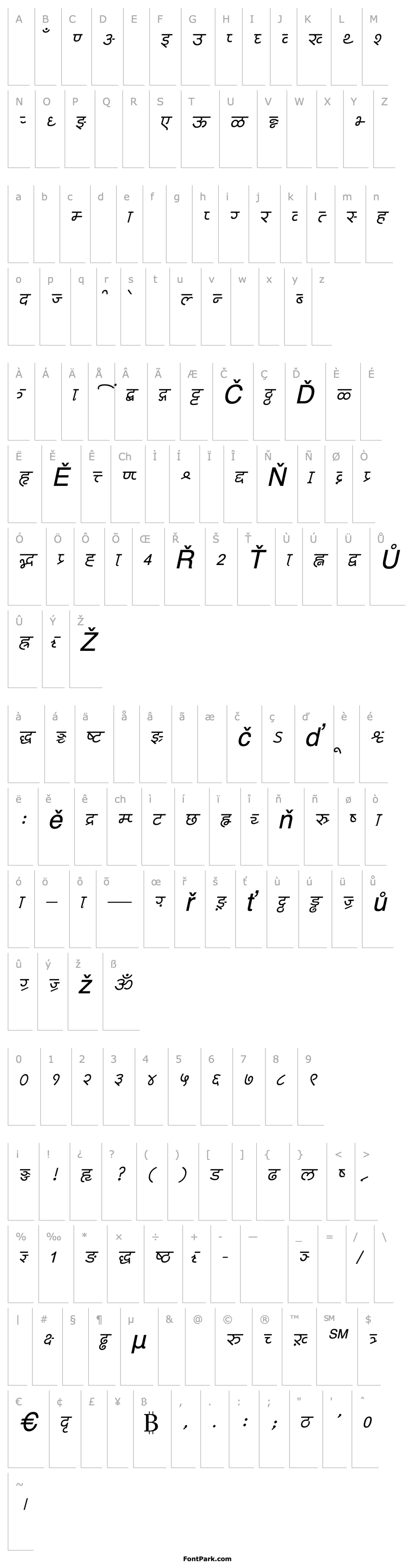 Přehled AkrutiDevChakraNormalItalic