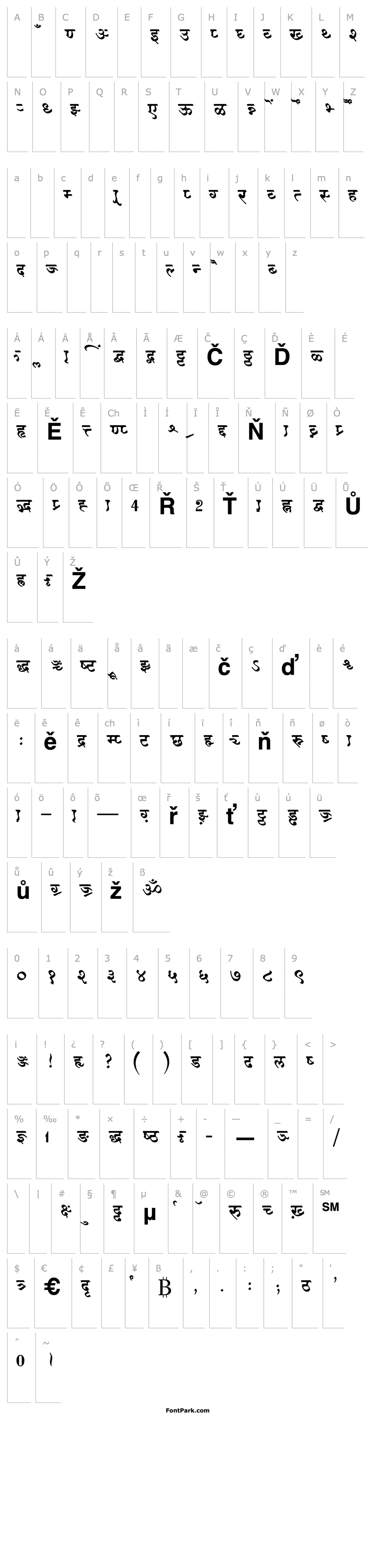 Overview AkrutiDevCharuBold