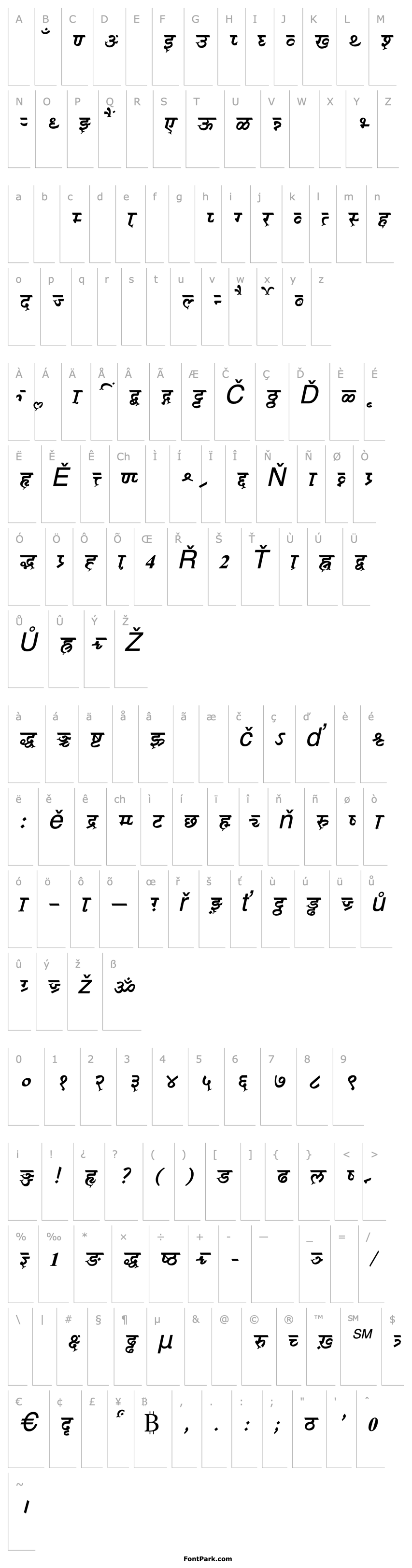 Overview AkrutiDevHemaNormalItalic