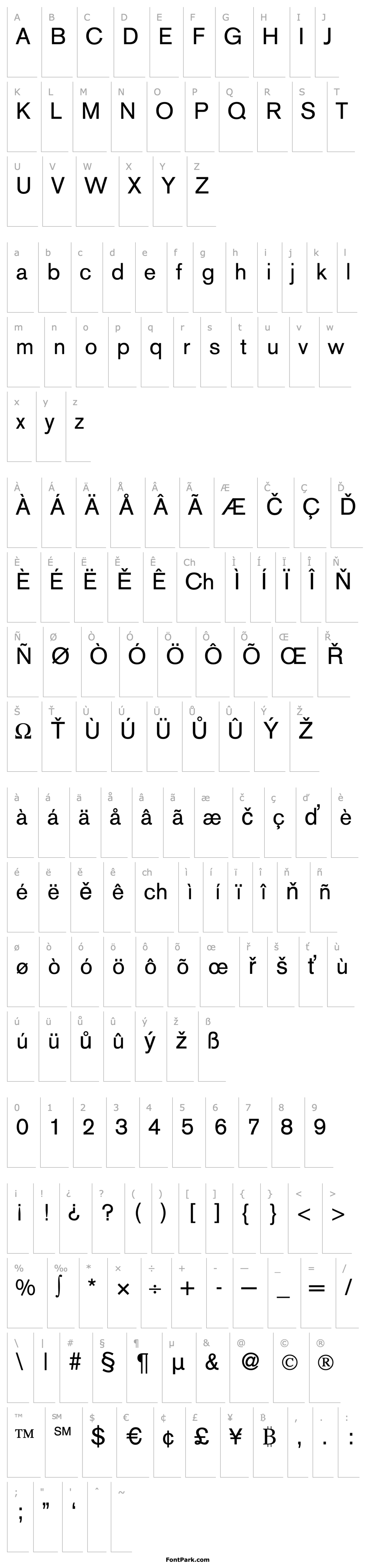 Overview Akzent-Regular