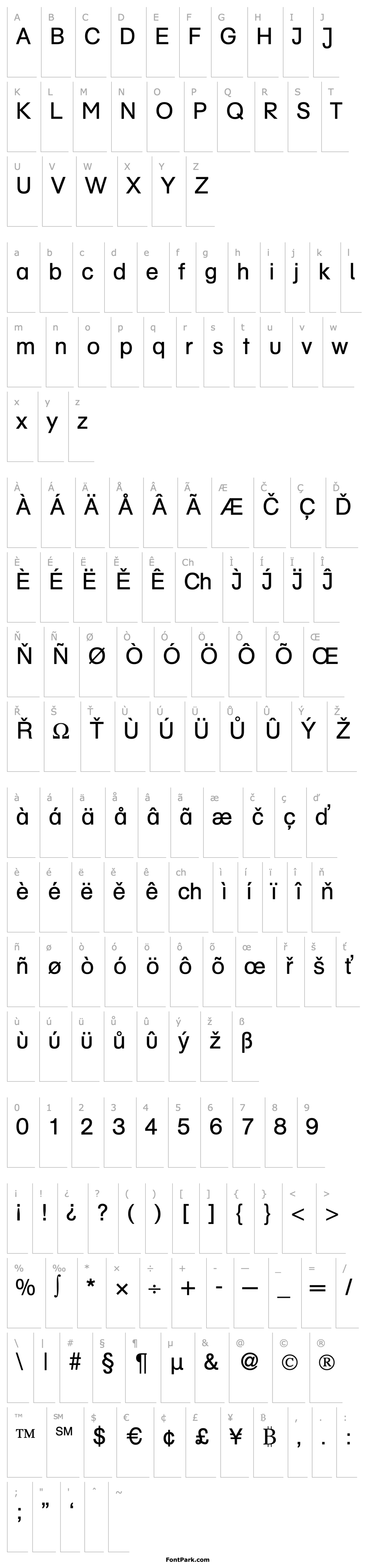 Overview AkzentSchoolbook-Regular