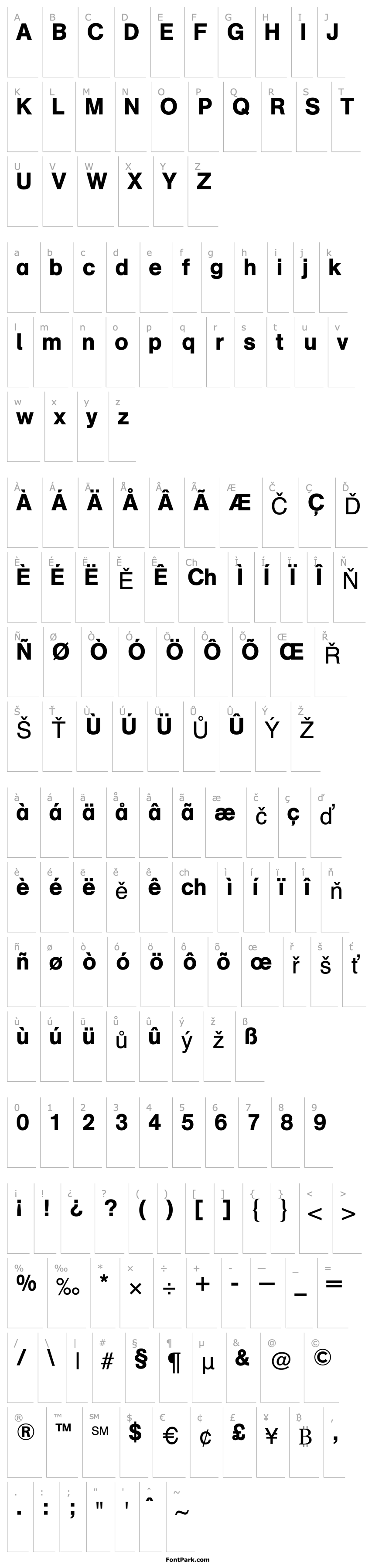 Overview Akzidenz-Grotesk (R) Schulbuch 2 Medium