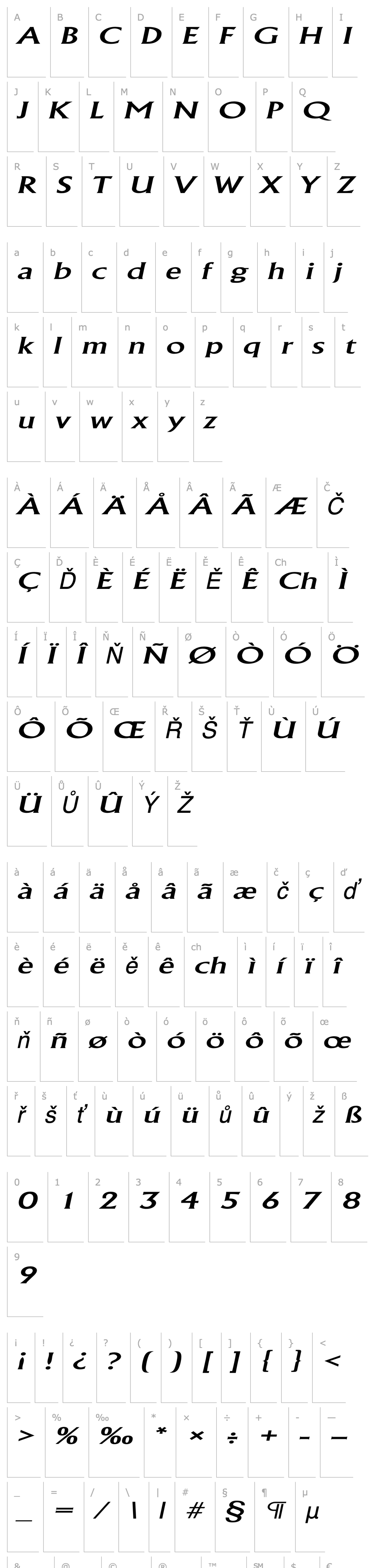 Přehled AlbertaWide Italic