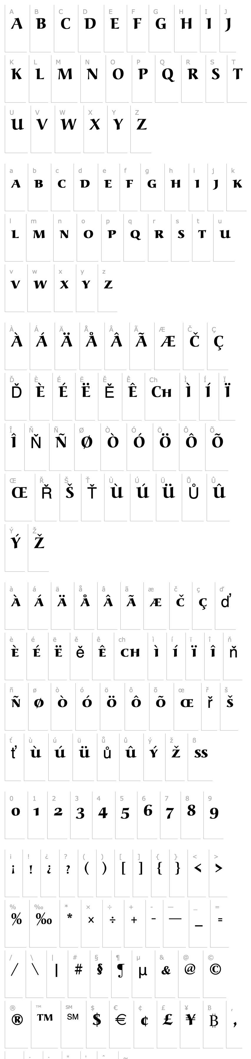 Přehled Alcuin_Becker_Caps_Ext_Bold