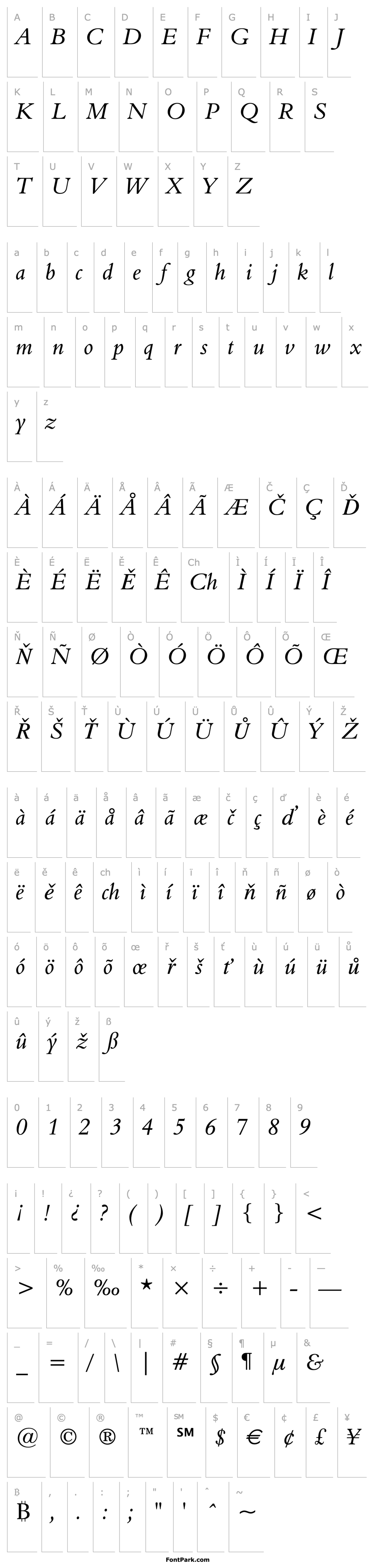 Overview Aldine 401 Italic BT