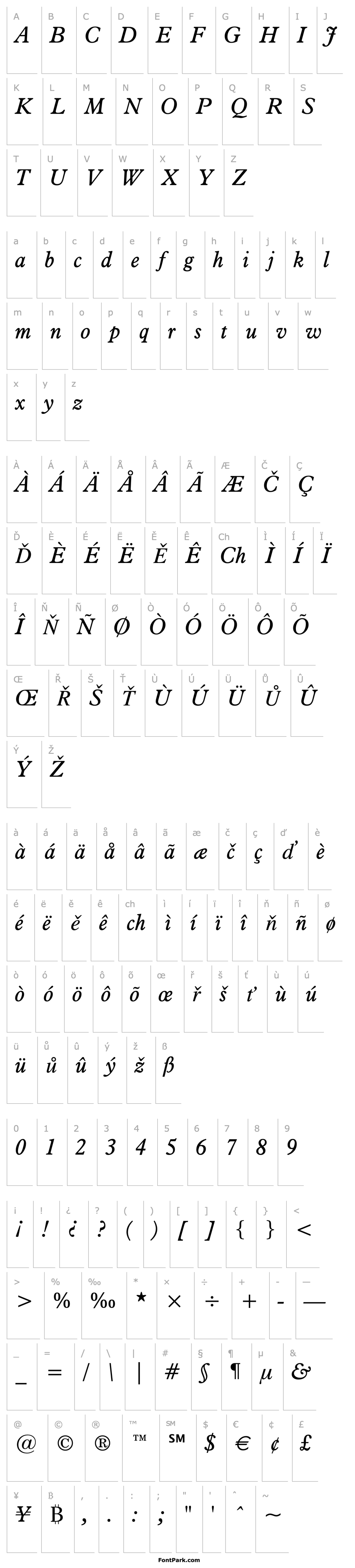 Overview Aldine 721 Italic BT