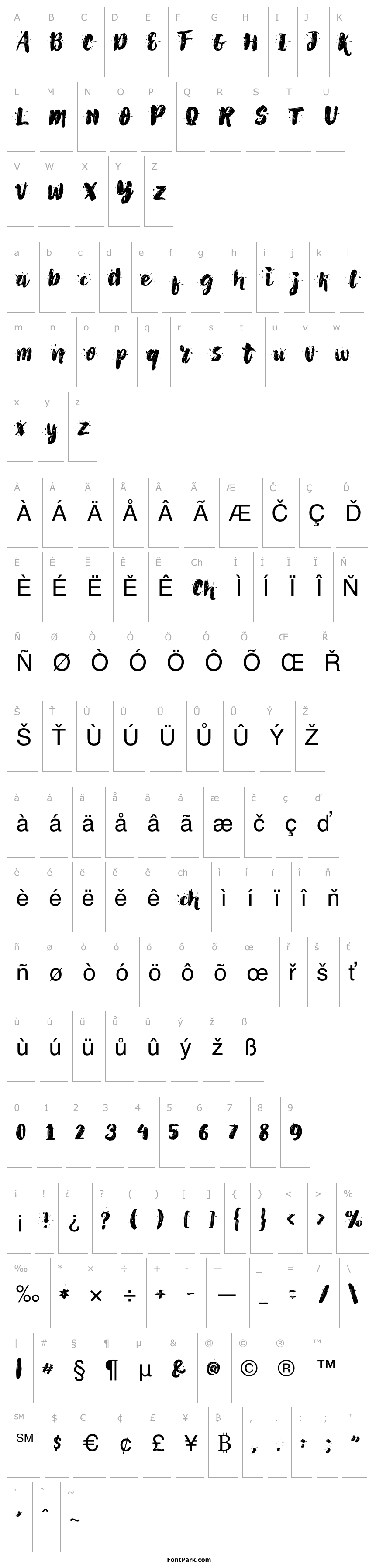 Přehled AlexDirte Brush Font-Regular