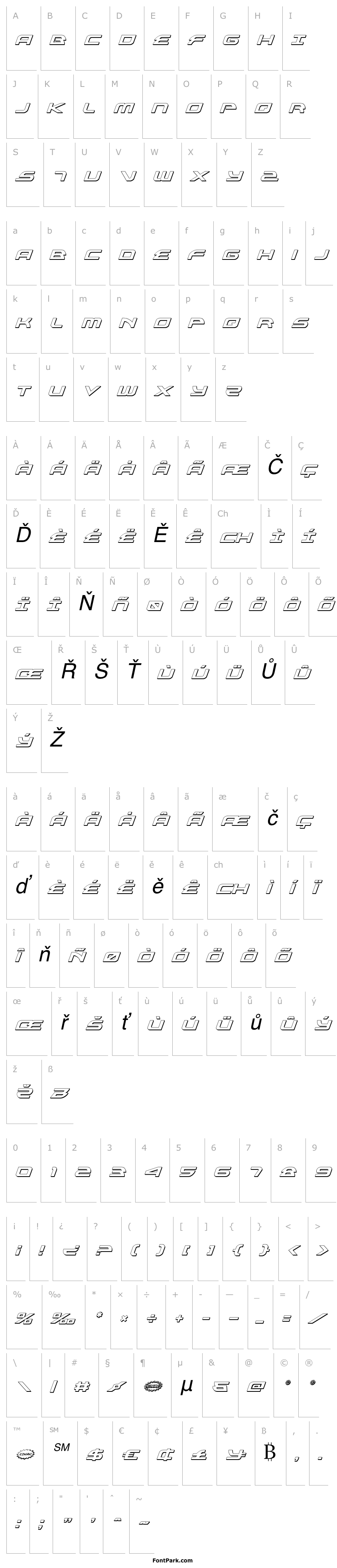 Overview Alexis 3D Italic