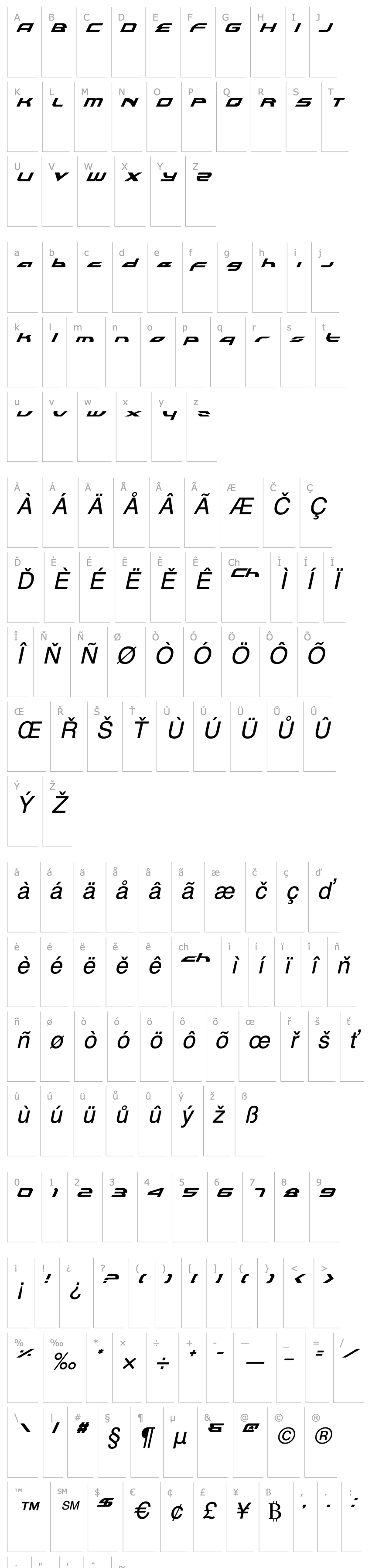 Overview Alexis Lower Case Italic